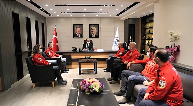 Başkan Örki&#039;ye, AKUT yönetiminden ziyaret