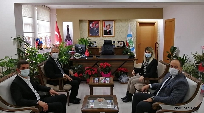 Başkan Yaman, İl Genel Sekreteri Bayrakçı&#039;yla bir araya geldi