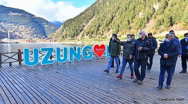 Başkan Zorluoğlu Uzungöl&#039;de incelemelerde bulundu