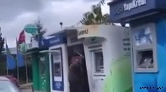 Beykoz&#039;da ATM&#039;lere saldırdı, çekiç ile tek tek kırdı