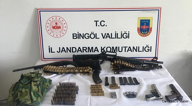 Bingöl'de silah ve mühimmat ele geçirildi