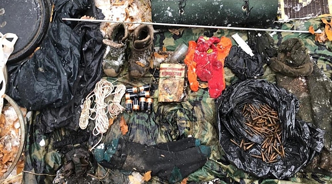 Bingöl&#039;de terör örgütüne ait mühimmatlar ele geçirildi