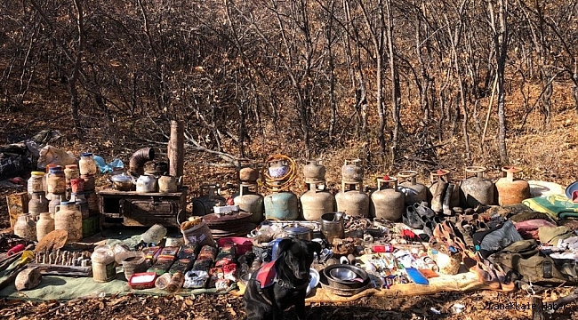 Bingöl&#039;de teröristlere ait iki sığınak imha edildi