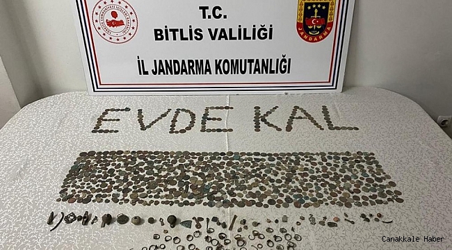 Bitlis&#039;te tarihi eser kaçakçılığı operasyonu