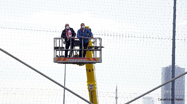 Boluspor başkanı maçı vinçte izledi