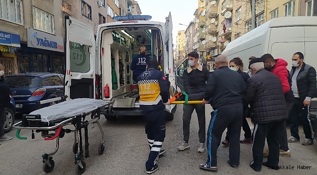 Boş yolda kaza yaptı