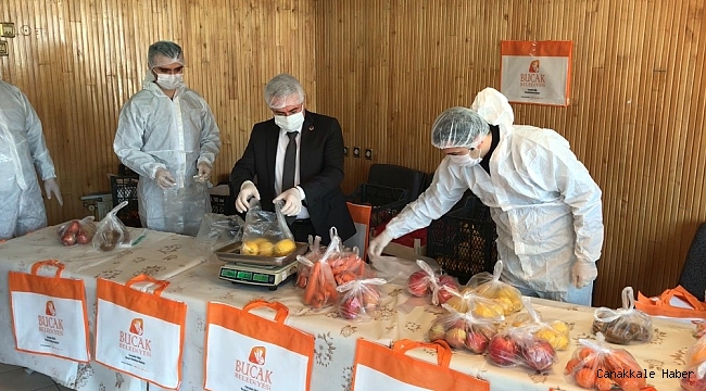 Bucak&#039;ta karantinadaki vatandaşlara vitamin destek paketi