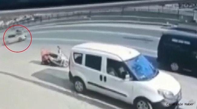 Bursa&#039;da feci motosiklet kazası güvenlik kamerasında