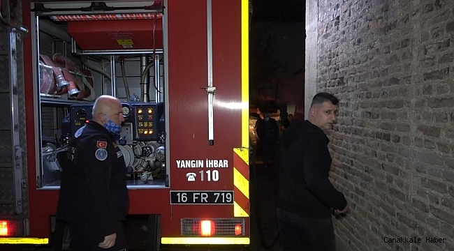 Bursa'da marangozhanede çıkan yangın korkuttu