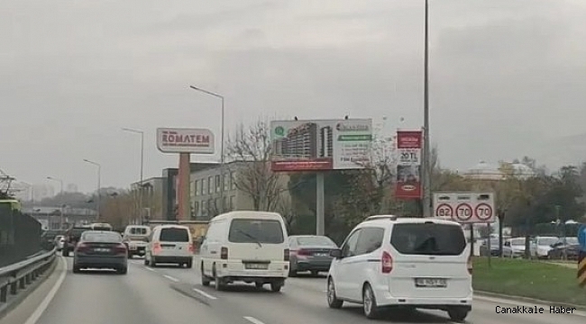 Bursa'da trafikte makas atan sürücüler araç kamerasıyla görüntülendi