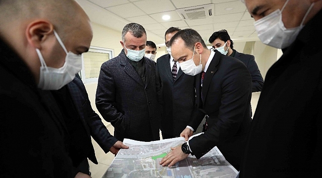 Büyükakın, zabıta ve ulaşım dairelerinin yeni binalarını ziyaret etti