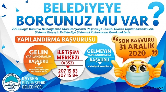 Büyükşehir&#039;den &#039;Borç Yapılandırma&#039; Fırsatı