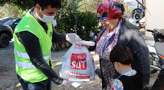 Büyükşehir&#039;den çocuklara 224 bin litre süt