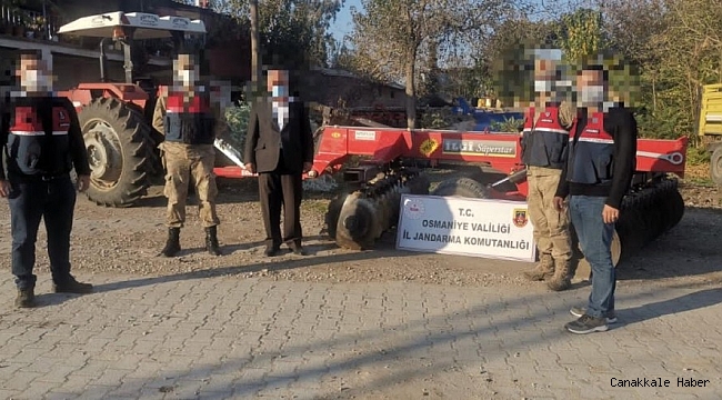 Çaldığı tarım aletini satarken jandarmaya yakalandı