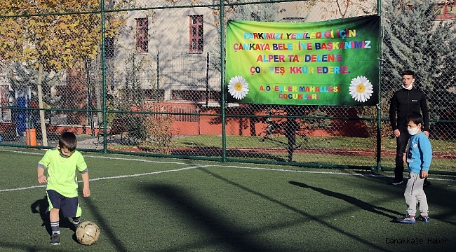 Çankaya Belediyesi pandemi döneminde de parkları yenilemeye devam ediyor