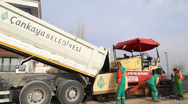 Çankaya Belediyesinden mevsim sonuna kadar asfalt çalışması