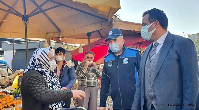 Çarşamba'da protokolden korona virüs denetimi