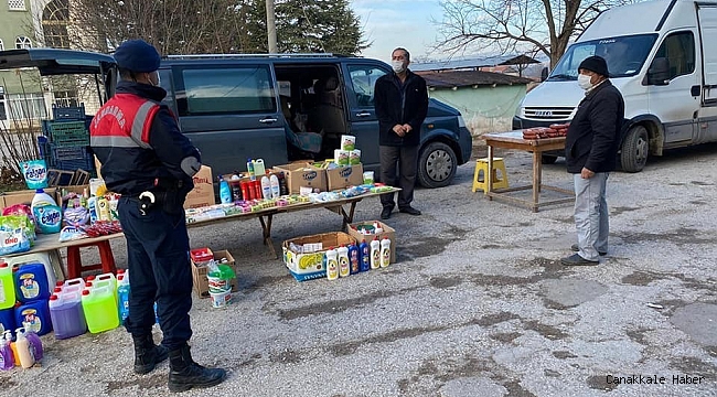 Çavdarhisar'da Jandarma ve polisten Korona virüs denetimi