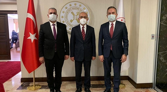 Ceylan ve Ahlatcı, Hazine ve Maliye Elvan&#039;ı ziyaret etti