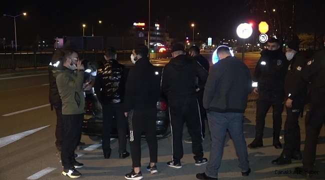 Cezaevinden izinli çıkan 7 kafadarın kısıtlama gezintisine polis engeli