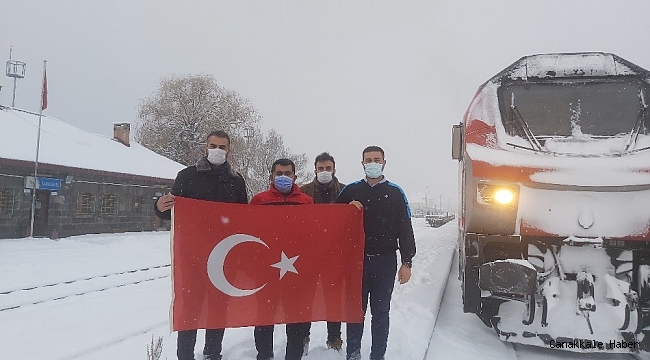 Çin&#039;e giden ikinci ihracat treni personeli Sarıkamış şehitlerini unutmadı