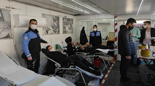 Cizre polisinden kan bağışı kampanyasına destek