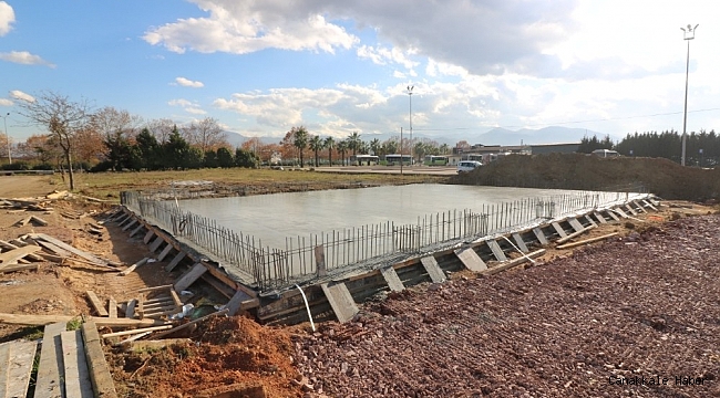 Çocuk Trafik Eğitim Parkında idari bina temeli atıldı