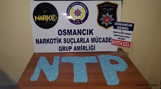 Çorum&#039;da 4 bin 455 ekstasy hap ele geçirildi