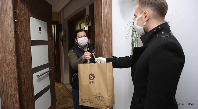 Covid hastası personele doğal ürünler jesti