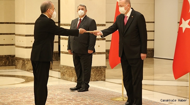 Cumhurbaşkanı Erdoğan, Japonya Büyükelçisini kabul etti