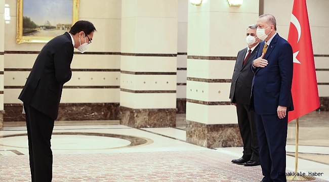 Cumhurbaşkanı Erdoğan, Kore Büyükelçisini kabul etti