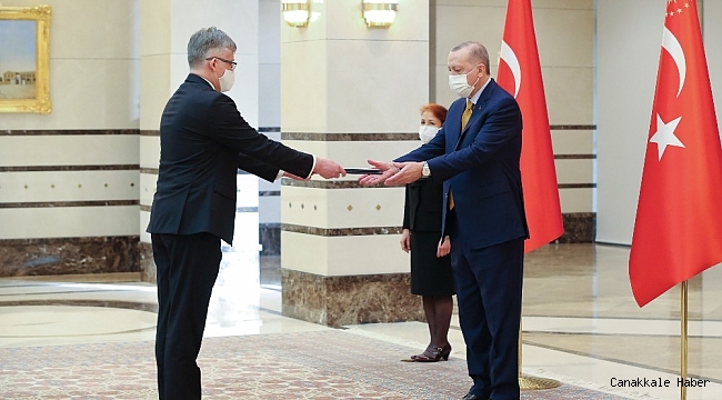 Cumhurbaşkanı Erdoğan, Slovakya Büyükelçisini kabul etti