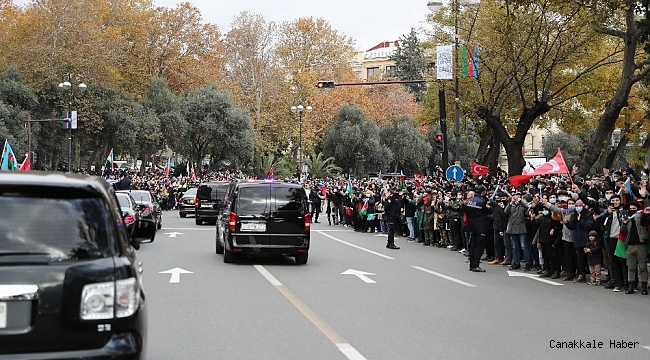 Cumhurbaşkanı Erdoğan&#039;a, Azerbaycan halkından sevgi gösterisi