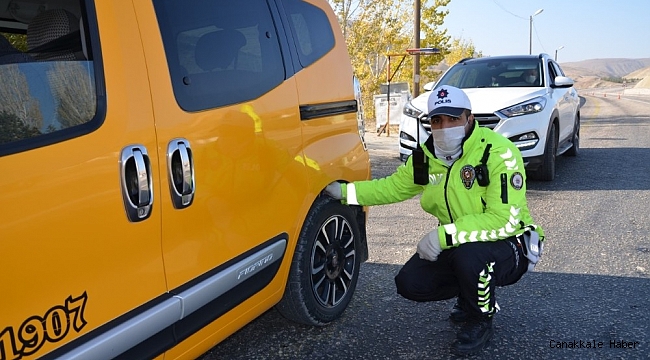 Darende&#039;de kış lastiği denetimine ağırlık