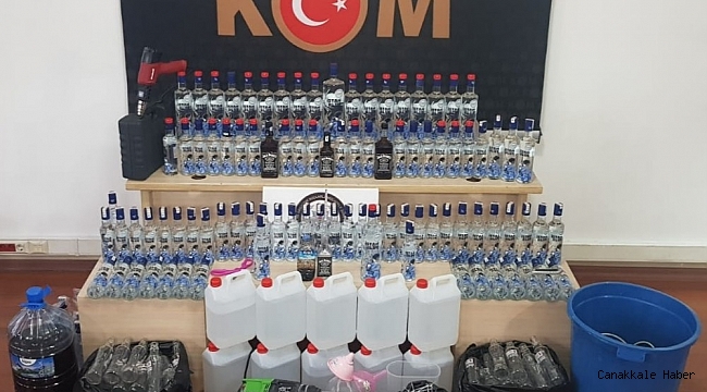 Denizli'de 22 bin litre kaçak ve sahte alkol ele geçirildi