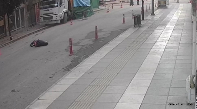 Deprem anında pencereden atladı, o anlar kamerada