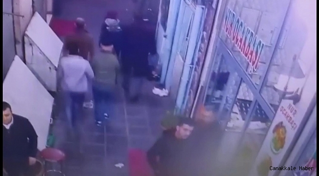 Deprem anında yaşanan panik anları güvenlik kameralarına yansıdı