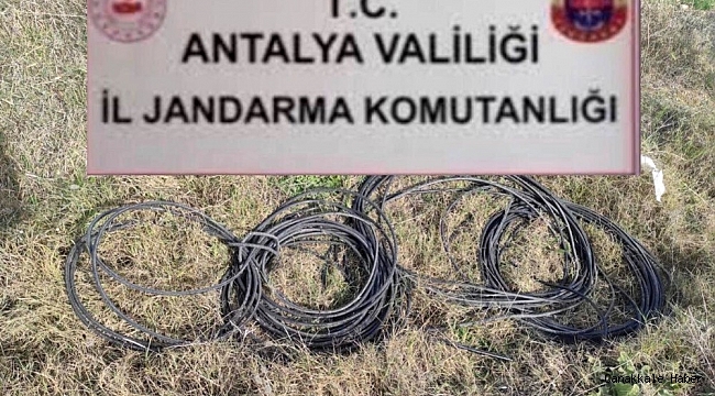 Dinamo ve kablo hırsızları jandarmadan kaçamadı