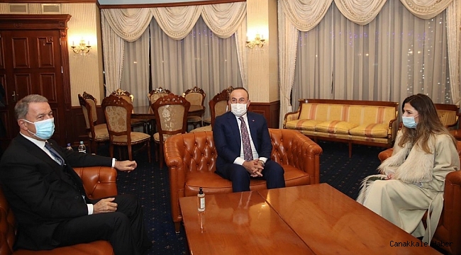 Dışişleri Bakanı Çavuşoğlu ve Milli Savunma Bakanı Akar Ukrayna'da