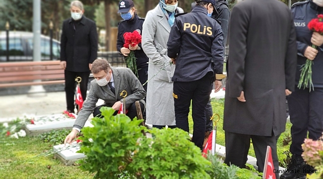 Dolmabahçe Şehitleri mezarı başında anıldı