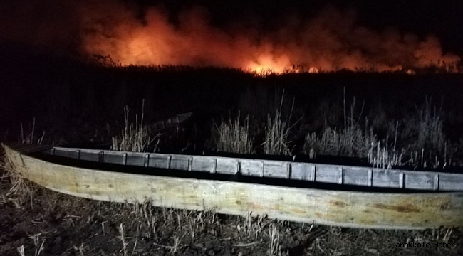 Eber Gölü yine alevlere teslim oldu