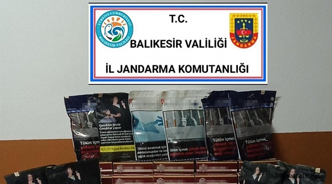 Edremit'te jandarmadan makaron operasyonu