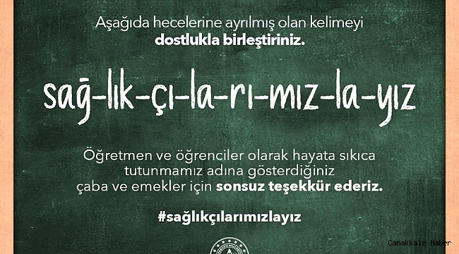 Eğitimcilerden Covid-19 mücadelesinde sağlık çalışanlarına destek