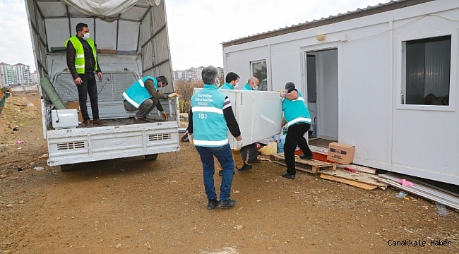 Elazığ&#039;da evi yanan yaşlı çifte destek