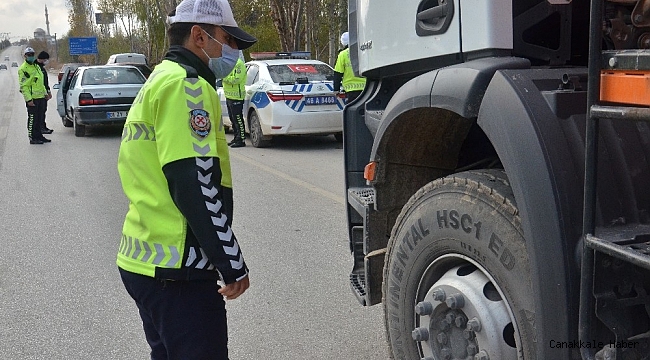Elbistan&#039;da kış lastiği denetimi