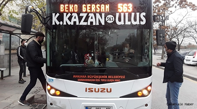 Elmadağ ve Kahramankazan ilçelerinde de Ankarakart kullanılmaya başlıyor