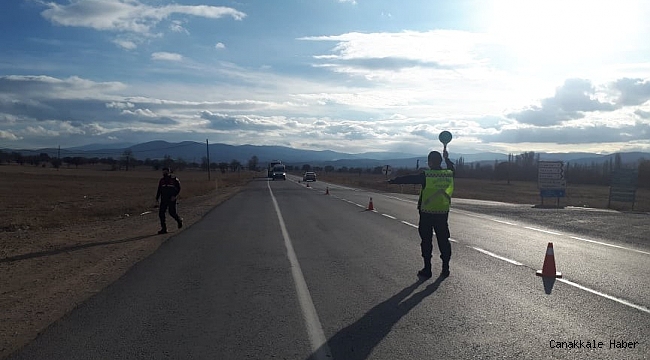 Emet&#039;te jandarmadan sıkı denetim