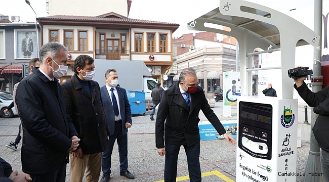Engelli şarj istasyonu hizmete girdi