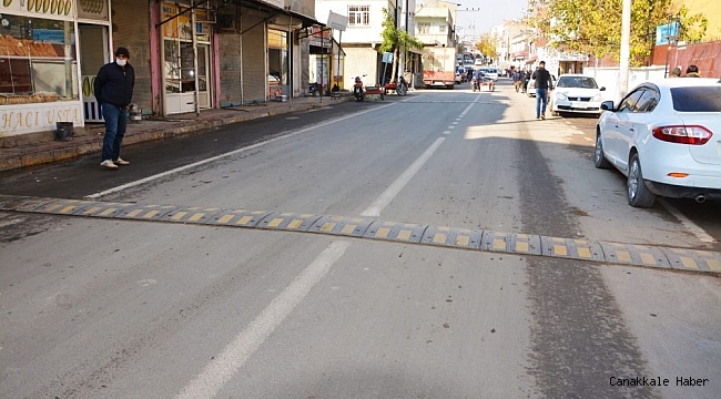 Ergani&#039;de hız kesici kasis çalışmaları başladı