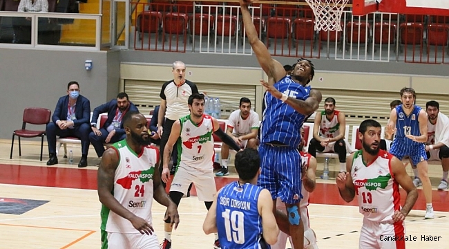 Erkekler Basketbol 1. Ligi: Yalovaspor: 58 - Kocaeli Büyükşehir Belediyesi Kağıtspor: 70